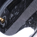 Salvatore Ferragamo Gancini Hand Bag Leather 2way Black Gold Auth 190078-17