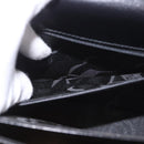 Salvatore Ferragamo Gancini Hand Bag Leather 2way Black Gold Auth 190078-24