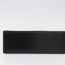 Salvatore Ferragamo Gancini Hand Bag Leather 2way Black Gold Auth 190078-9