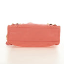 BALENCIAGA Giant Mini City Hand Bag Leather 2way Pink Gold 309544 Auth 190081SAM-5
