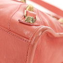 BALENCIAGA Giant Mini City Hand Bag Leather 2way Pink Gold 309544 Auth 190081SAM-15
