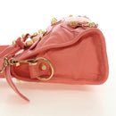 BALENCIAGA Giant Mini City Hand Bag Leather 2way Pink Gold 309544 Auth 190081SAM-3