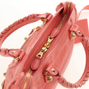 BALENCIAGA Giant Mini City Hand Bag Leather 2way Pink Gold 309544 Auth 190081SAM-6