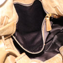 Miu Miu Hand Bag Leather Beige Gold Auth 190085SAM-21