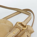 Miu Miu Hand Bag Leather Beige Gold Auth 190085SAM-8