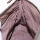 PRADA Tote Bag Leather Gray Silver Auth 190090A-18