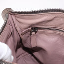 PRADA Tote Bag Leather Gray Silver Auth 190090A-20