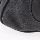 Chloe Paddington Hand Bag Leather Black Gold Silver Auth 190091A-5