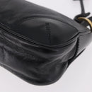 PRADA Hand Bag Leather Black Gold 1BC201 Auth 190093SAM-15