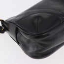 PRADA Hand Bag Leather Black Gold 1BC201 Auth 190093SAM-16