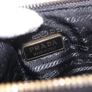 PRADA Hand Bag Leather Black Gold 1BC201 Auth 190093SAM-20