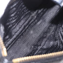 PRADA Hand Bag Leather Black Gold 1BC201 Auth 190093SAM-10