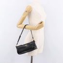 PRADA Hand Bag Leather Black Gold 1BC201 Auth 190093SAM-23