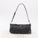 PRADA Hand Bag Leather Black Gold 1BC201 Auth 190093SAM-12