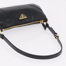 PRADA Hand Bag Leather Black Gold 1BC201 Auth 190093SAM-7