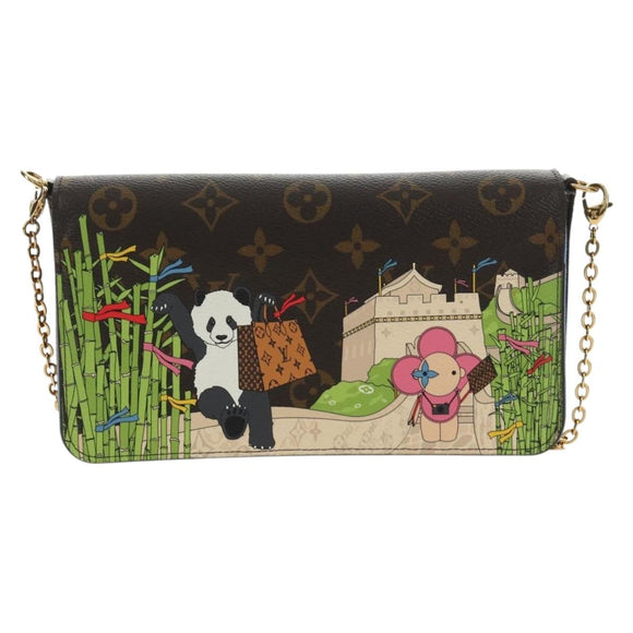 LOUIS VUITTON Monogram Vivienne Pochette Felice Bag M80992 LV Auth 190096SAM