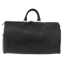 LOUIS VUITTON Epi Keepall 50 Boston Bag Black M42962 LV Auth 190102SAV-13