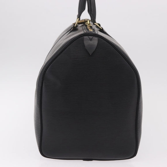 LOUIS VUITTON Epi Keepall 50 Boston Bag Black M42962 LV Auth 190102SAV