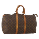LOUIS VUITTON Monogram Keepall 45 Boston Bag M41428 LV Auth 190103-1
