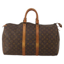 LOUIS VUITTON Monogram Keepall 45 Boston Bag M41428 LV Auth 190103-13