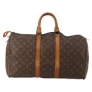 LOUIS VUITTON Monogram Keepall 45 Boston Bag M41428 LV Auth 190103-2
