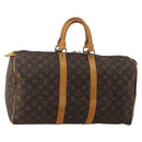 LOUIS VUITTON Monogram Keepall 45 Boston Bag M41428 LV Auth 190104-1