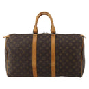 LOUIS VUITTON Monogram Keepall 45 Boston Bag M41428 LV Auth 190104-13