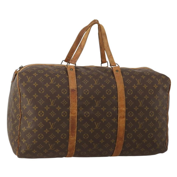 LOUIS VUITTON Monogram Sac Souple 55 Boston Bag M41622 LV Auth 190107