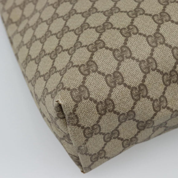 GUCCI GG Supreme Web Sherry Line Tote Bag PVC Beige Red 002 58 6487 Auth 190108