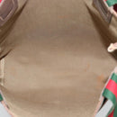 GUCCI GG Supreme Web Sherry Line Tote Bag PVC Beige Red 002 58 6487 Auth 190108-10