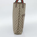 GUCCI GG Supreme Web Sherry Line Tote Bag PVC Beige Red 002 58 6487 Auth 190108-3