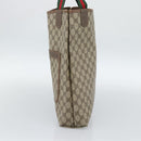 GUCCI GG Supreme Web Sherry Line Tote Bag PVC Beige Red 002 58 6487 Auth 190108-4
