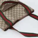 GUCCI GG Supreme Web Sherry Line Tote Bag PVC Beige Red 002 58 6487 Auth 190108-6