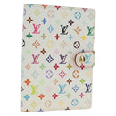 LOUIS VUITTON Monogram Multicolor Agenda PM Cover White R21074 LV Auth 190110M-1