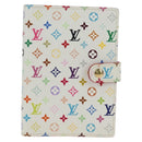 LOUIS VUITTON Monogram Multicolor Agenda PM Cover White R21074 LV Auth 190110M-2