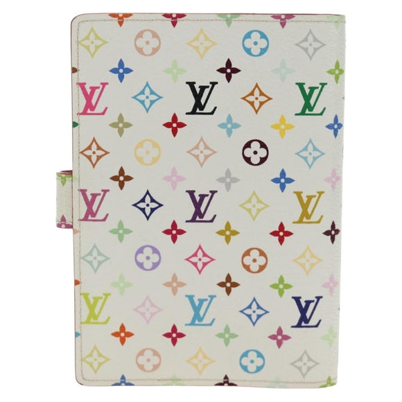 LOUIS VUITTON Monogram Multicolor Agenda PM Cover White R21074 LV Auth 190110M
