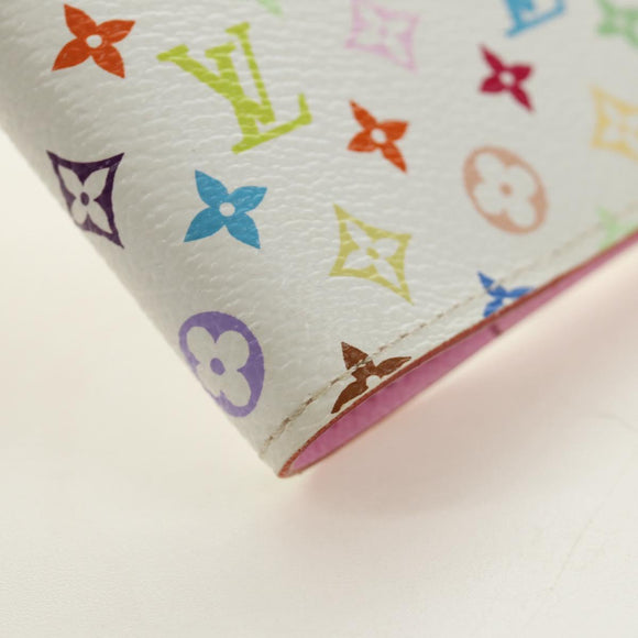 LOUIS VUITTON Monogram Multicolor Agenda PM Cover White R21074 LV Auth 190110M