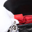 Christian Dior Cannage Mini Hand Bag Lamb Skin 2way Black Silver Auth 190113A-12