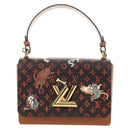 LOUIS VUITTON Catgram Sac Twist MM Shoulder Bag Marron M44408 LV Auth 190114SAM-13