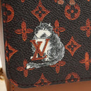 LOUIS VUITTON Catgram Sac Twist MM Shoulder Bag Marron M44408 LV Auth 190114SAM-24