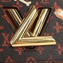 LOUIS VUITTON Catgram Sac Twist MM Shoulder Bag Marron M44408 LV Auth 190114SAM-25