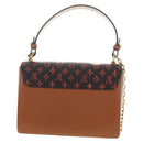 LOUIS VUITTON Catgram Sac Twist MM Shoulder Bag Marron M44408 LV Auth 190114SAM-2