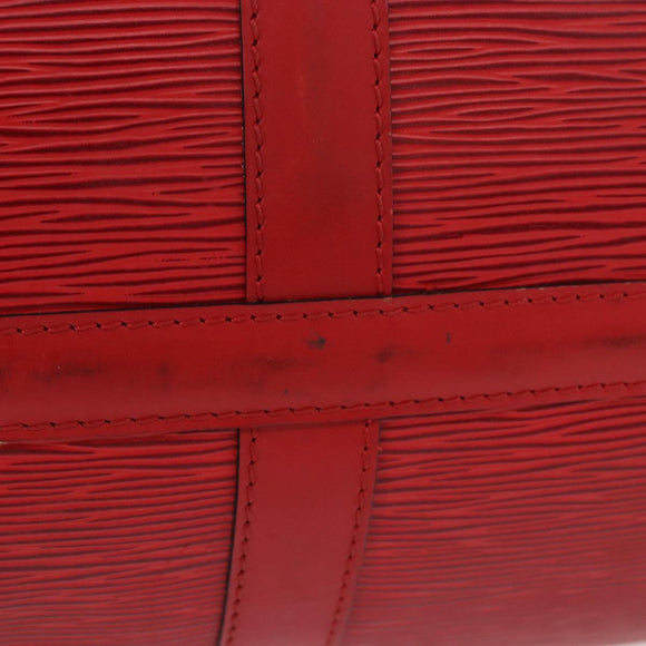 LOUIS VUITTON Epi Keepall 50 Boston Bag Red M42967 LV Auth 190116A