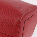 LOUIS VUITTON Epi Keepall 50 Boston Bag Red M42967 LV Auth 190116A-16