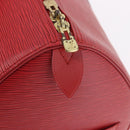 LOUIS VUITTON Epi Keepall 50 Boston Bag Red M42967 LV Auth 190116A-17