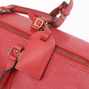 LOUIS VUITTON Epi Keepall 50 Boston Bag Red M42967 LV Auth 190116A-20