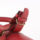LOUIS VUITTON Epi Keepall 50 Boston Bag Red M42967 LV Auth 190116A-21