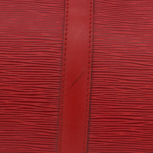 LOUIS VUITTON Epi Keepall 50 Boston Bag Red M42967 LV Auth 190116A