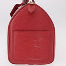 LOUIS VUITTON Epi Keepall 50 Boston Bag Red M42967 LV Auth 190116A-5