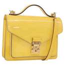 LOUIS VUITTON Monogram Vernis Monceau BB Hand Bag 2way Yellow LV Auth 190117A-1